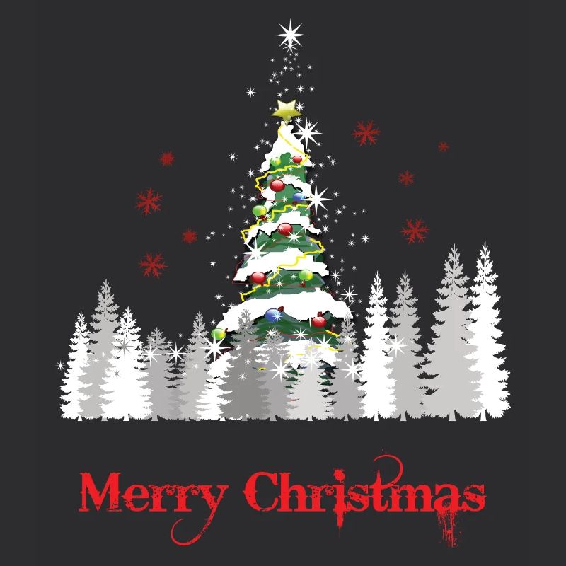 Glitzer Weihnachtsbaum Schnee - Weihnachtsgeschenk