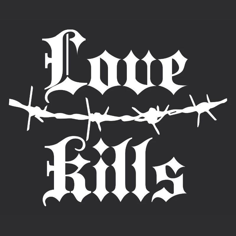 Gothic Barbed Wire Typography