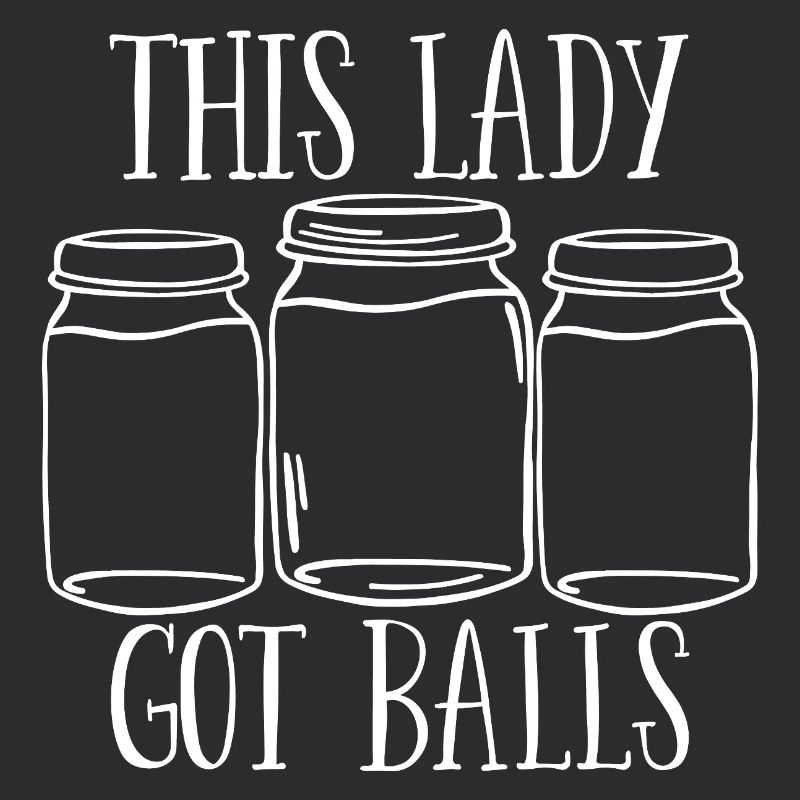 Lustige Einmachung, diese Dame hat Eier