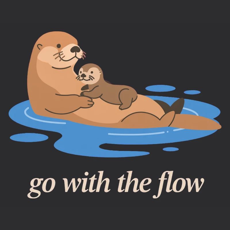 Otter-Duo geht mit dem Strom
