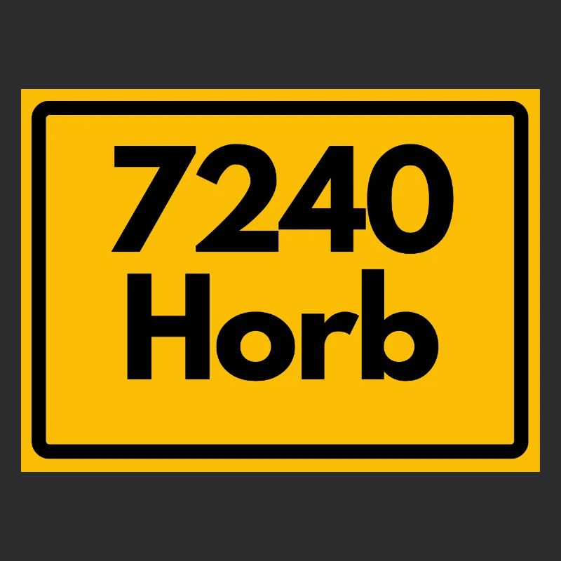 ANCIEN CODE POSTAL RETRO 7240 HORB HEIMATSTOLZ