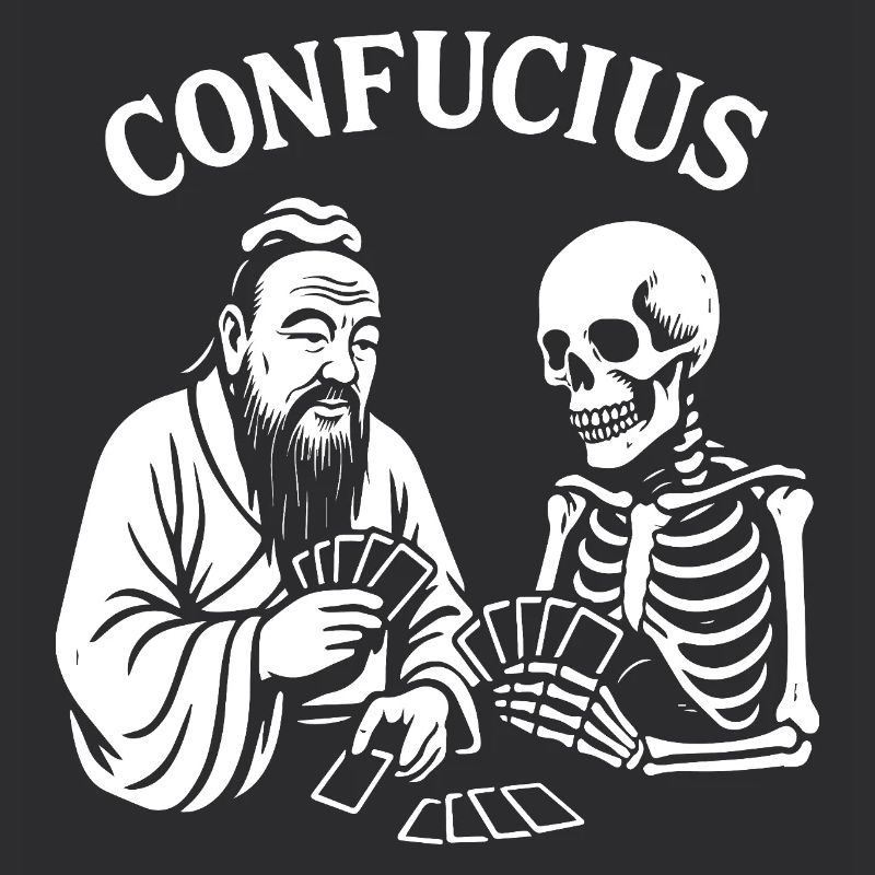 Confucius Skeleton Card Deck