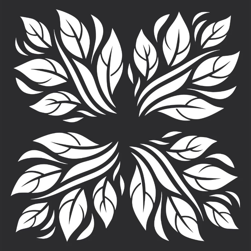 Leaves botanical pattern