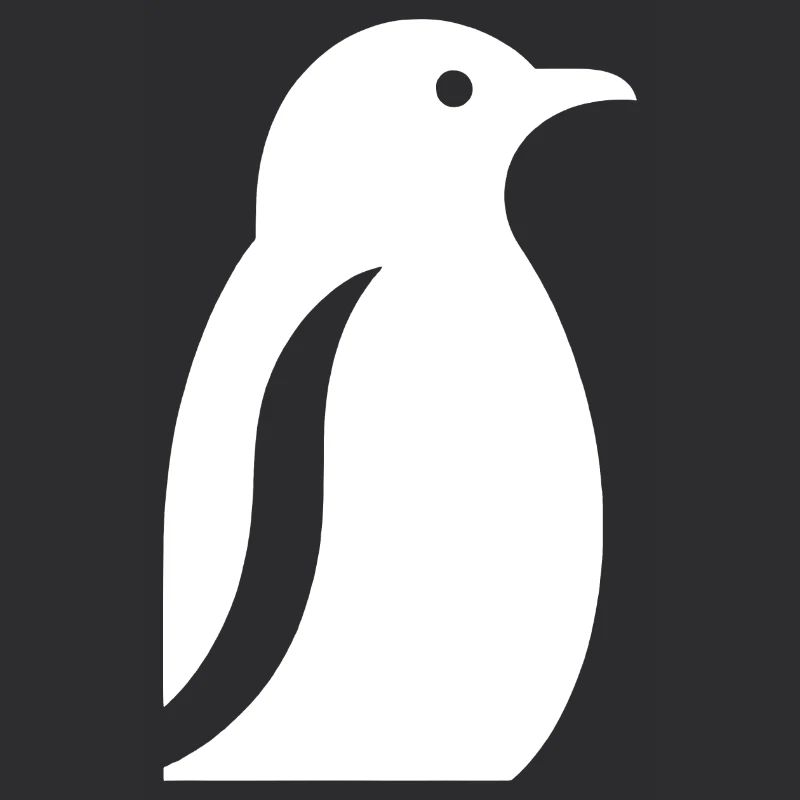 Pingouin Pôle Sud Silhouette Minimaliste