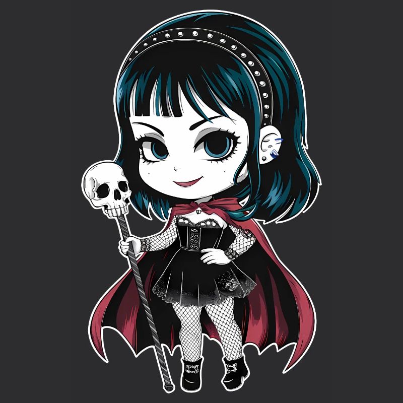 Chibi Gothic-Mädchen