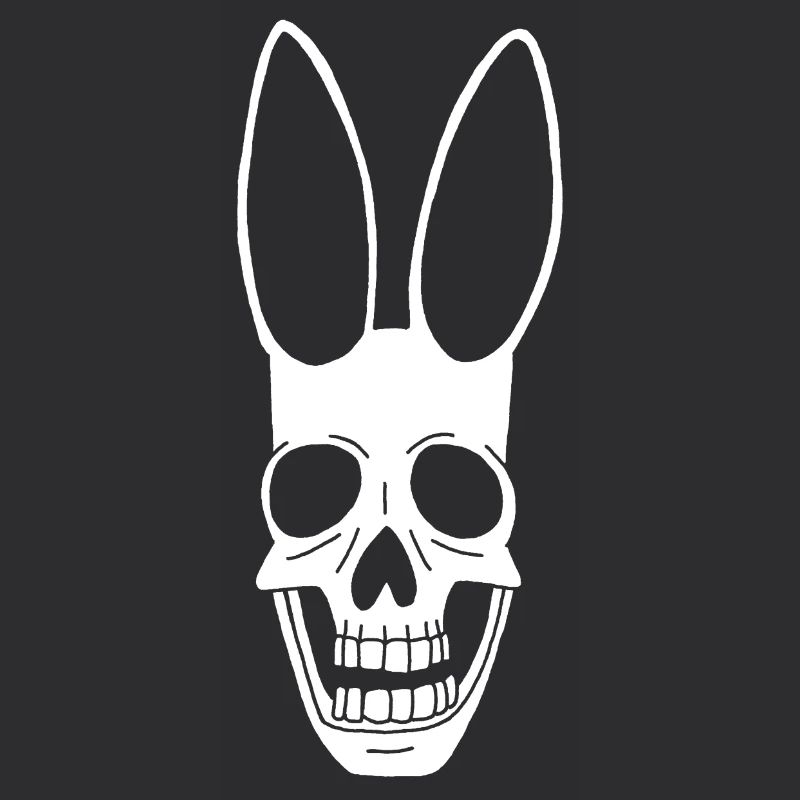 Crâne de lapin blanc