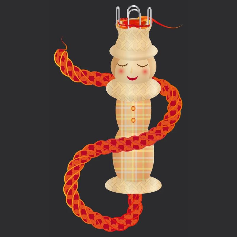 enchanting knitted rope with knitting cord