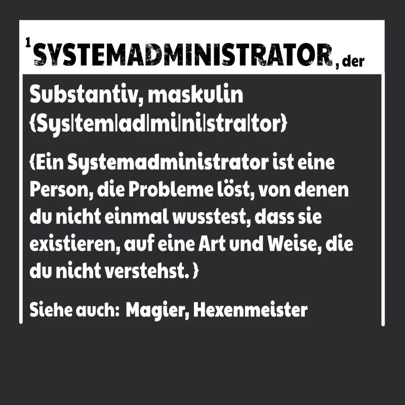Systemadmin Definition