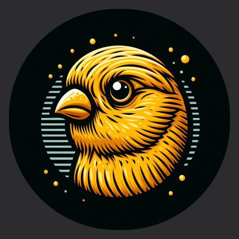 Comic Kanarienvogel Vogel gelb