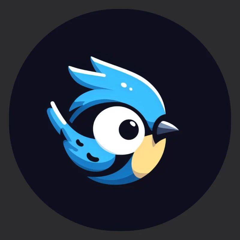 Mignon Dessin Animé Bleu