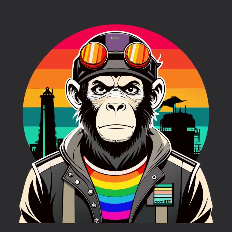 Diversité dans les vibrations : le singe moderne-rétro