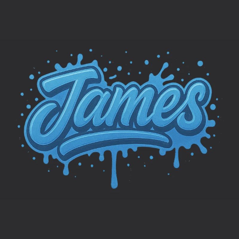 Graffiti First Name James Gift Ideal Printable