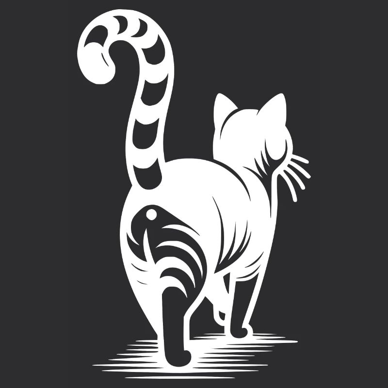 Jolie silhouette de chat Simple et élégante