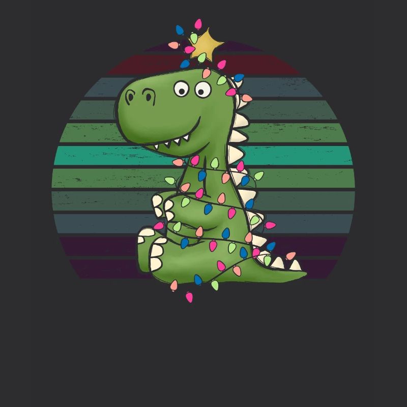 Cute Dino Light Chain Tree Rex Pajamas