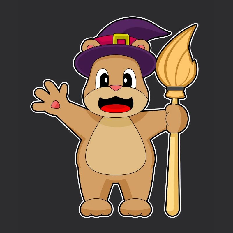 Bear Witch Broom