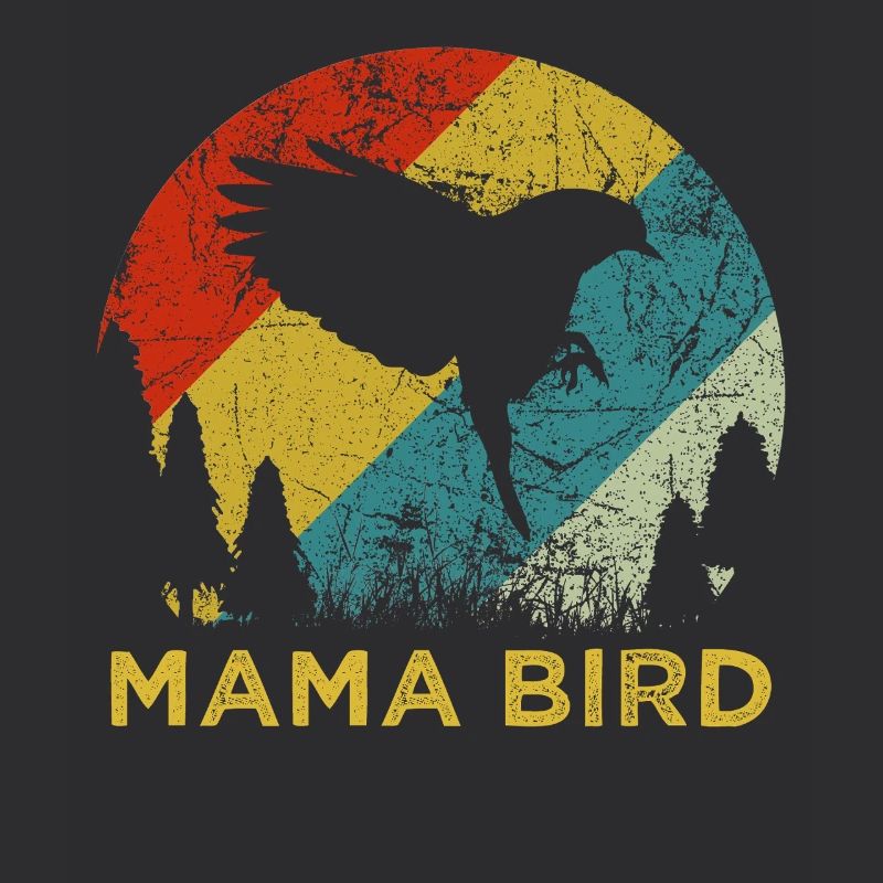 Mama Bird Retro Vintage-Muttertags-Ästhetik