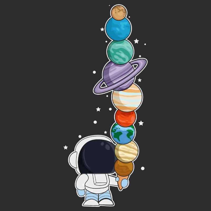 Astronaute avec glace
