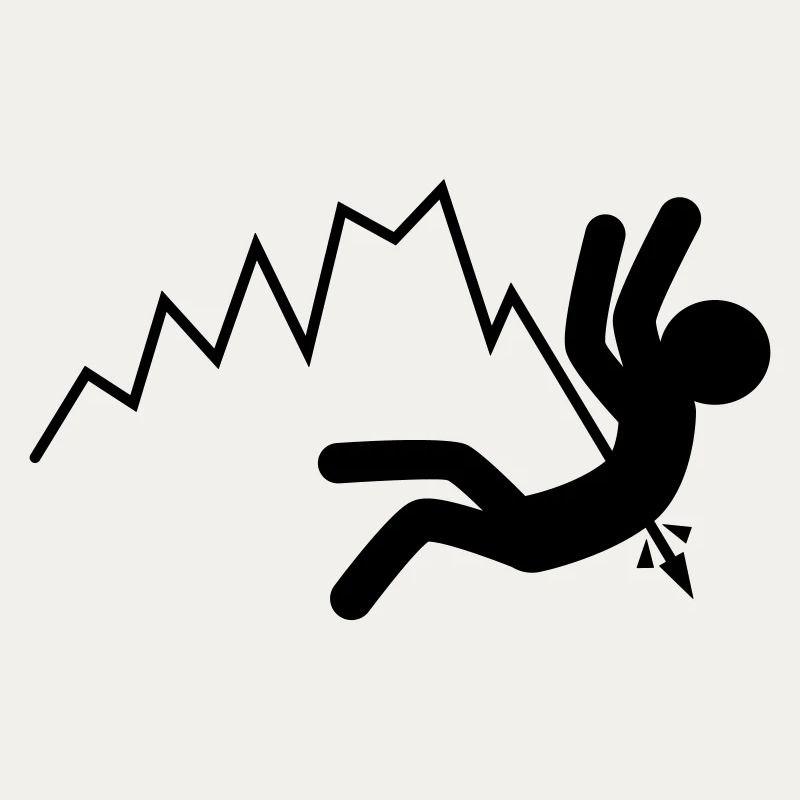 Fallende Kurse (schwarz)