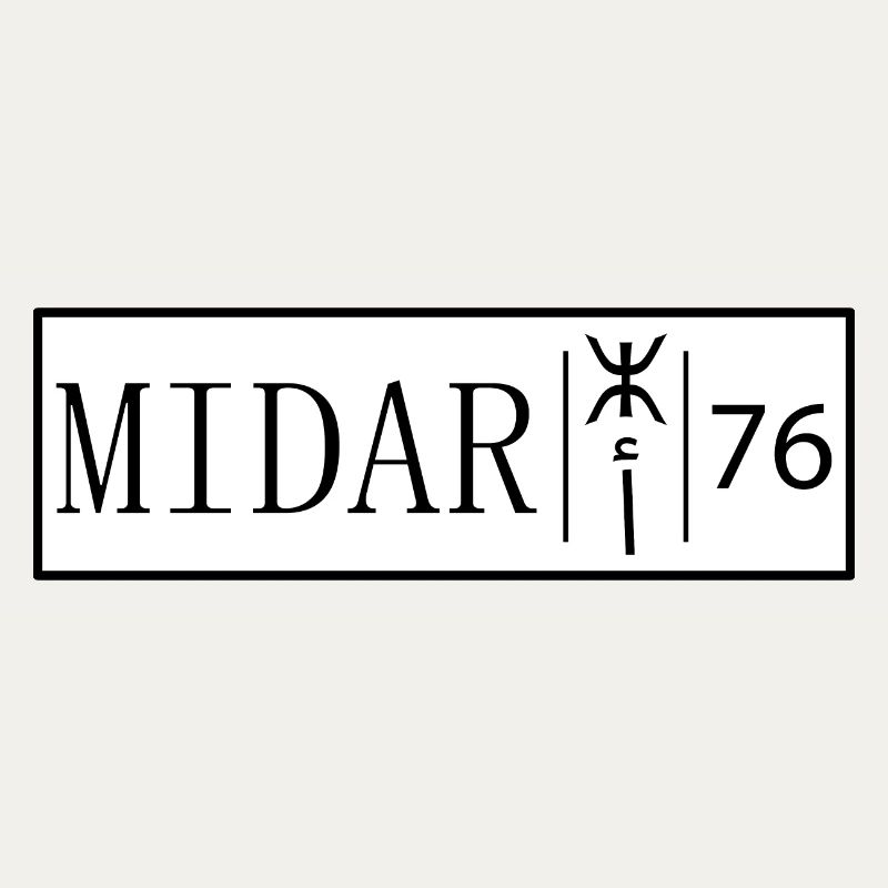 Plaque d'immatriculation Midar 76 Original Rif