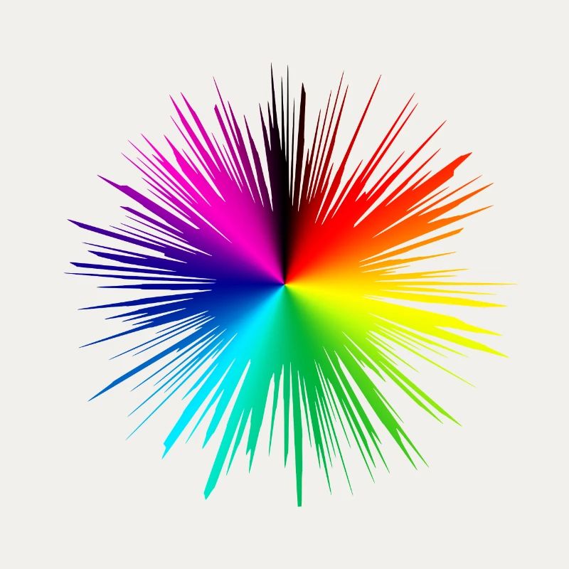 Farbexplosion Radialburst