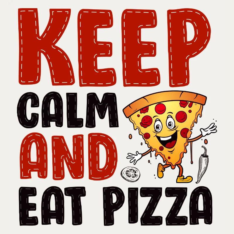 Playful Pizza Kitchen Illustration