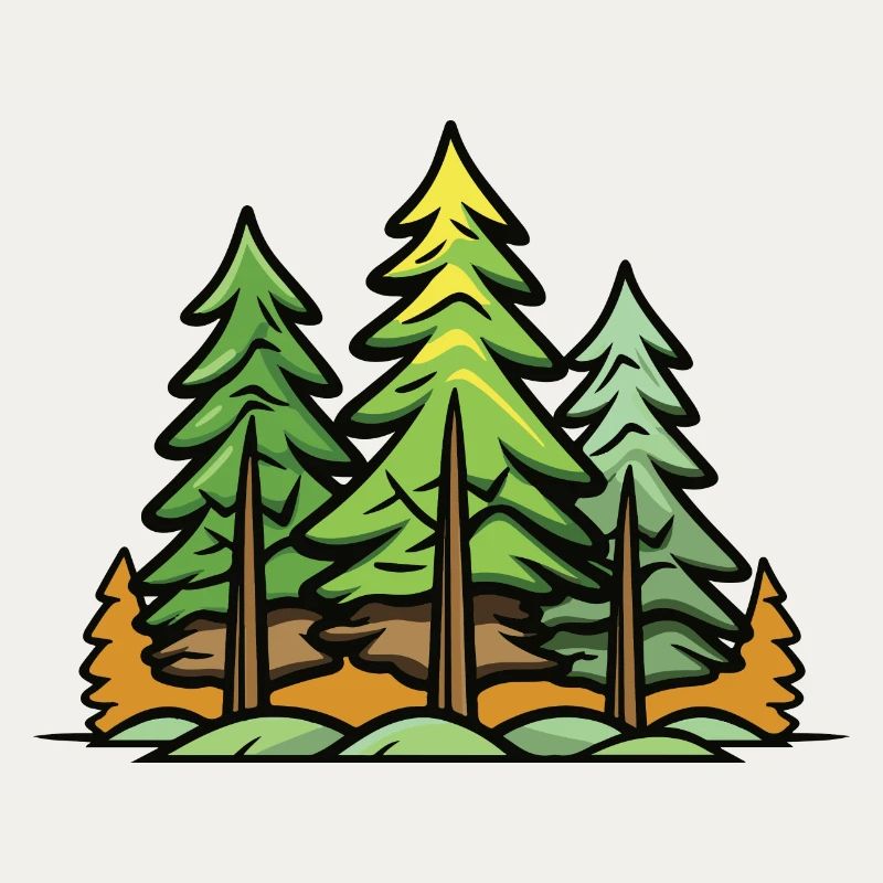 Forest, Trees, Nature