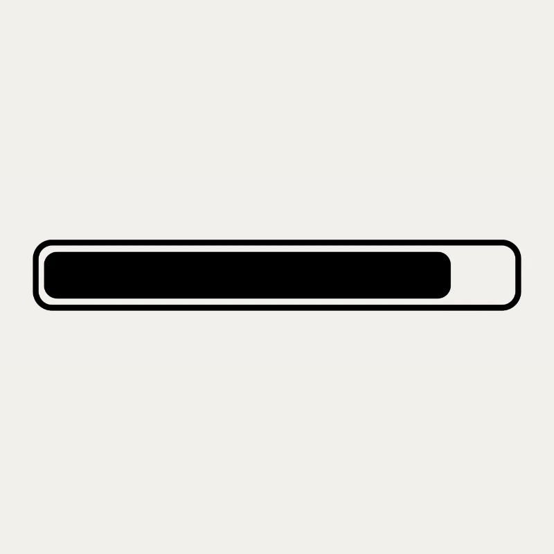 Loading bar rounded throughout almost full