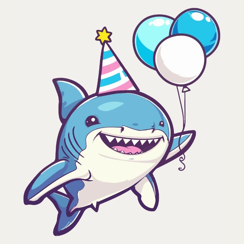 Bande dessinée d’anniversaire de requin