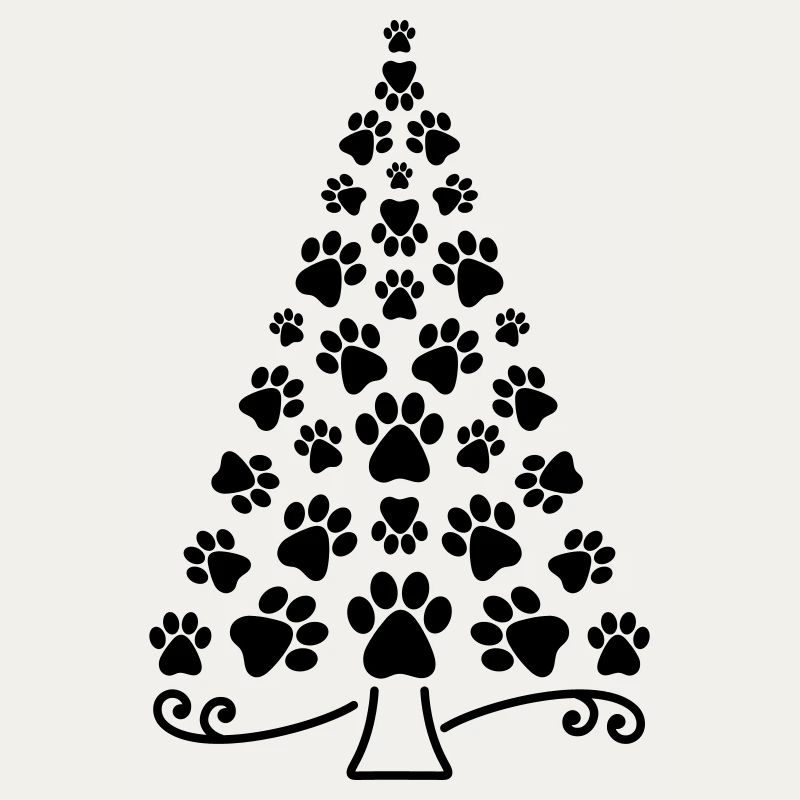 Weihnachtsbaum Pfote Hund Katze Pfoten Christbaum