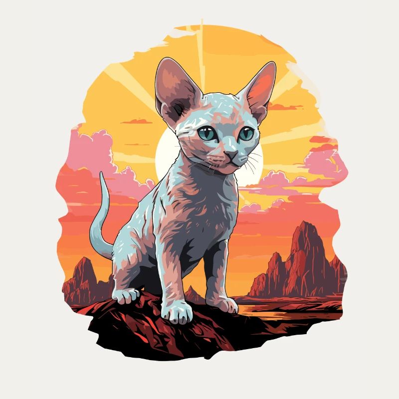 Devon Rex Kätzchen Devon Rex Katze