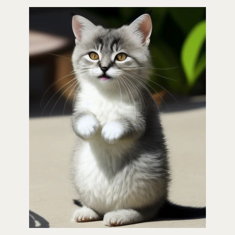Chat persan blanc