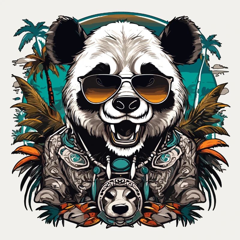 Tattoo / Tier / Kunst / cool / Comic / Panda