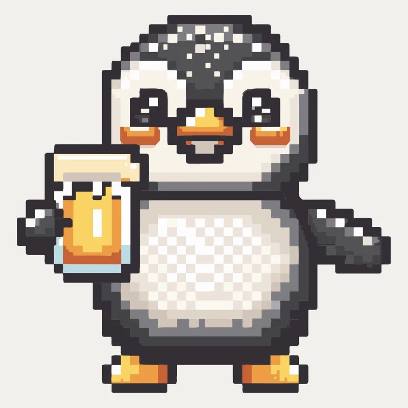 Penguin Beer Pixel