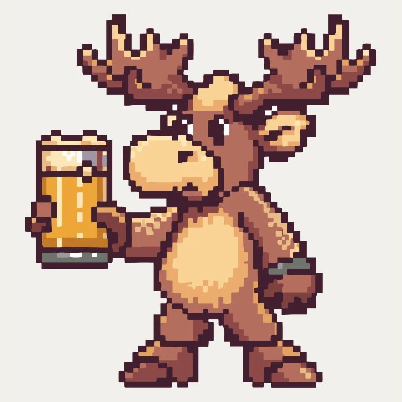 Elch Bier Pixel