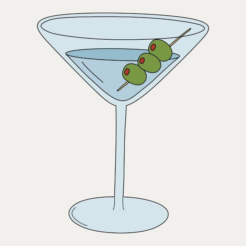 Martini with Olives