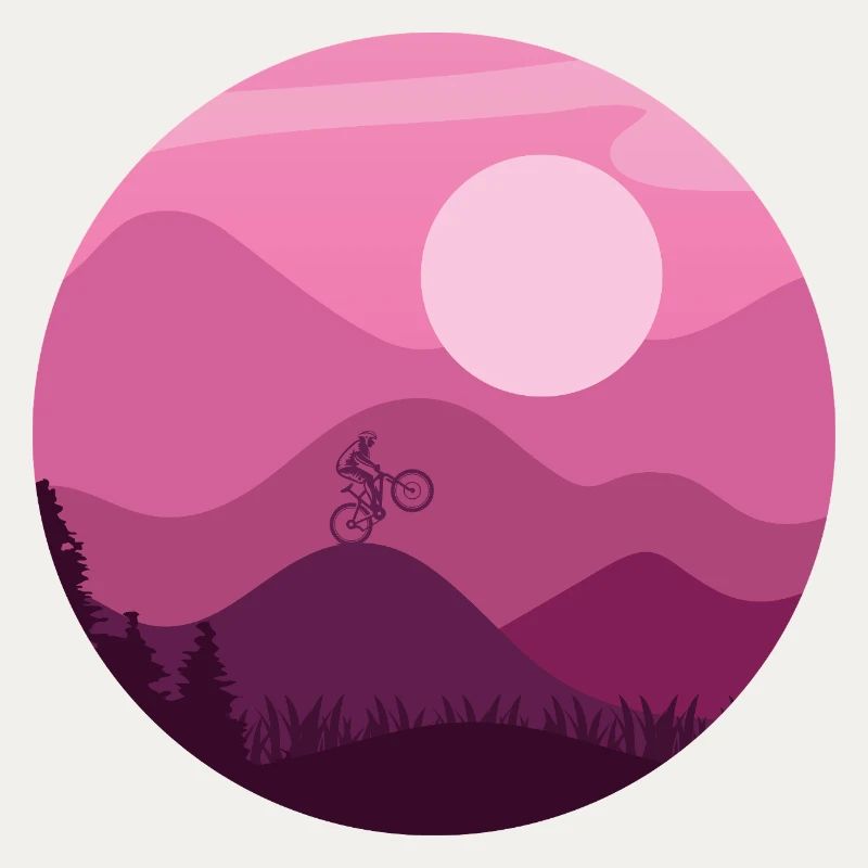 Cycliste de montagnes