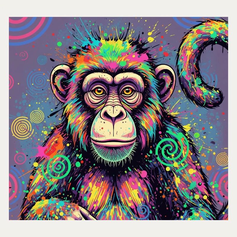 Psychedelic Monkey Design