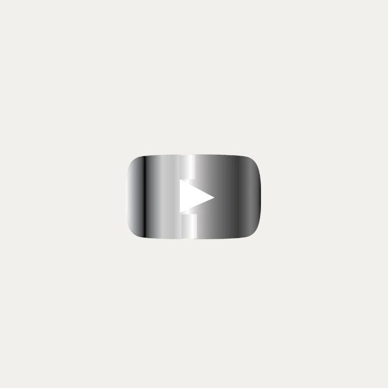 Silberner Play Button 
