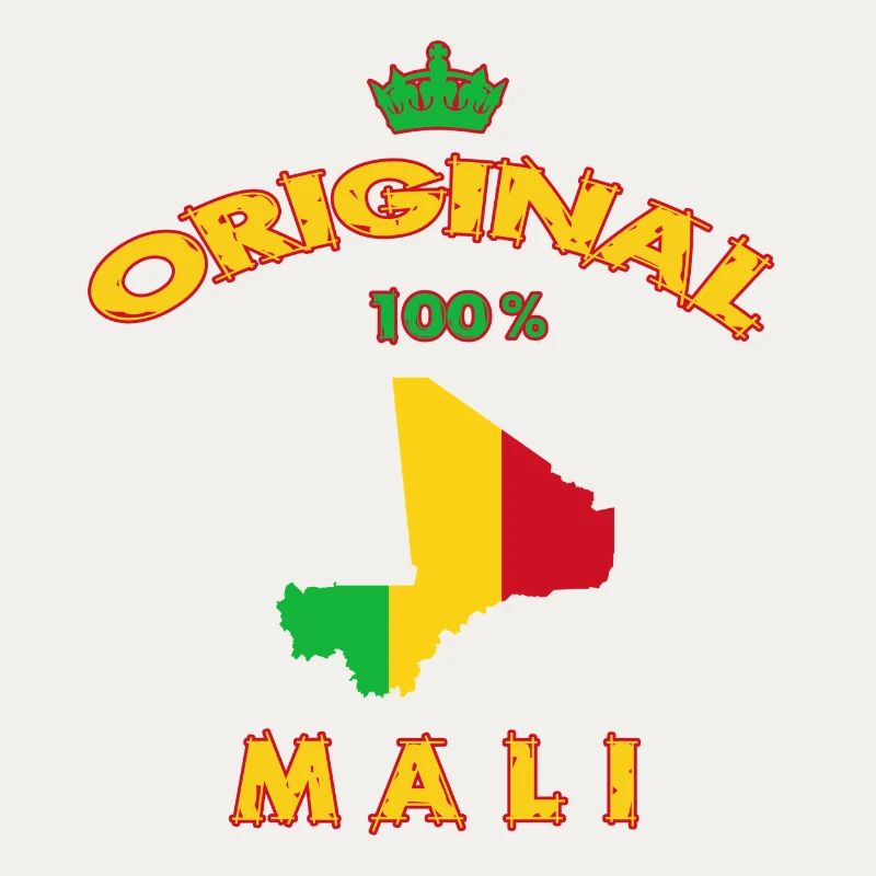 Drapeau du Mali 100 % original