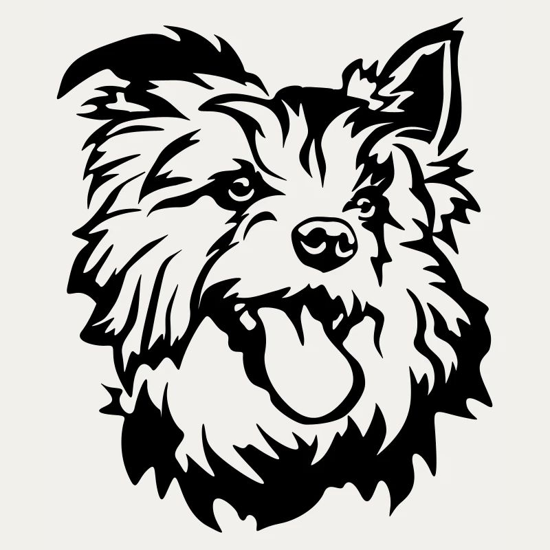 Tête de terrier australien