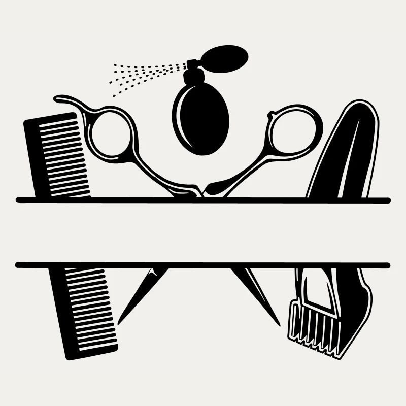 Friseur-Attribut-Text-Banner