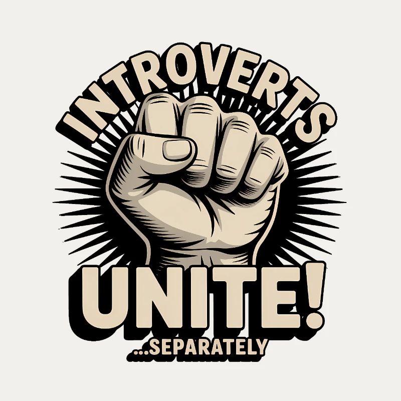 Introverts Unite, serparately - Introvert Tee