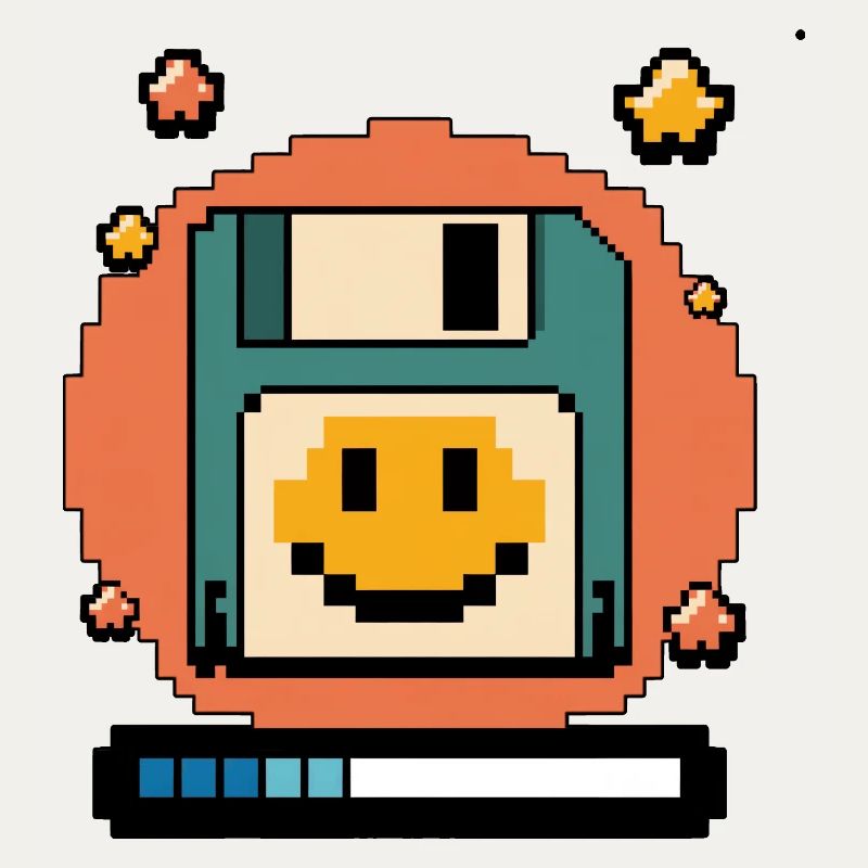 Floppy Disk Retro Internet