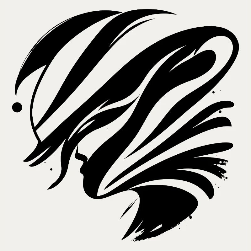 Abstraktes Gesicht - Elegant
