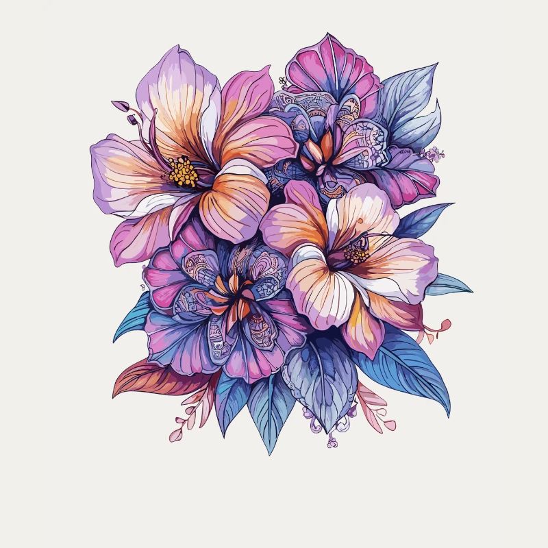 Explosion de couleurs Fleurs