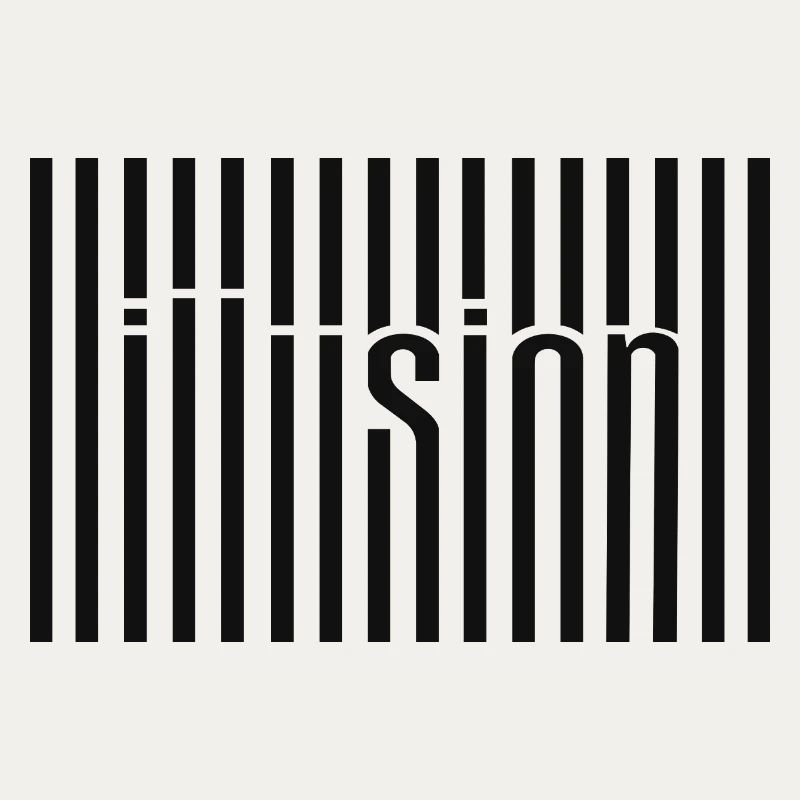 Illusion Barcode Text Art