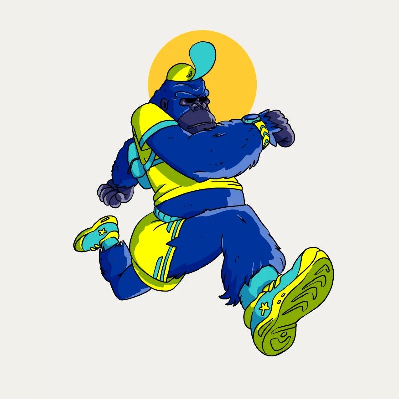 Blauer Gorillaläufer
