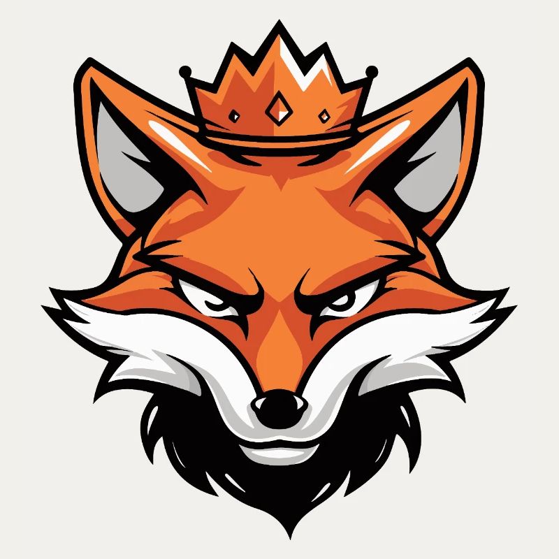 Fuchs Kopf Krone