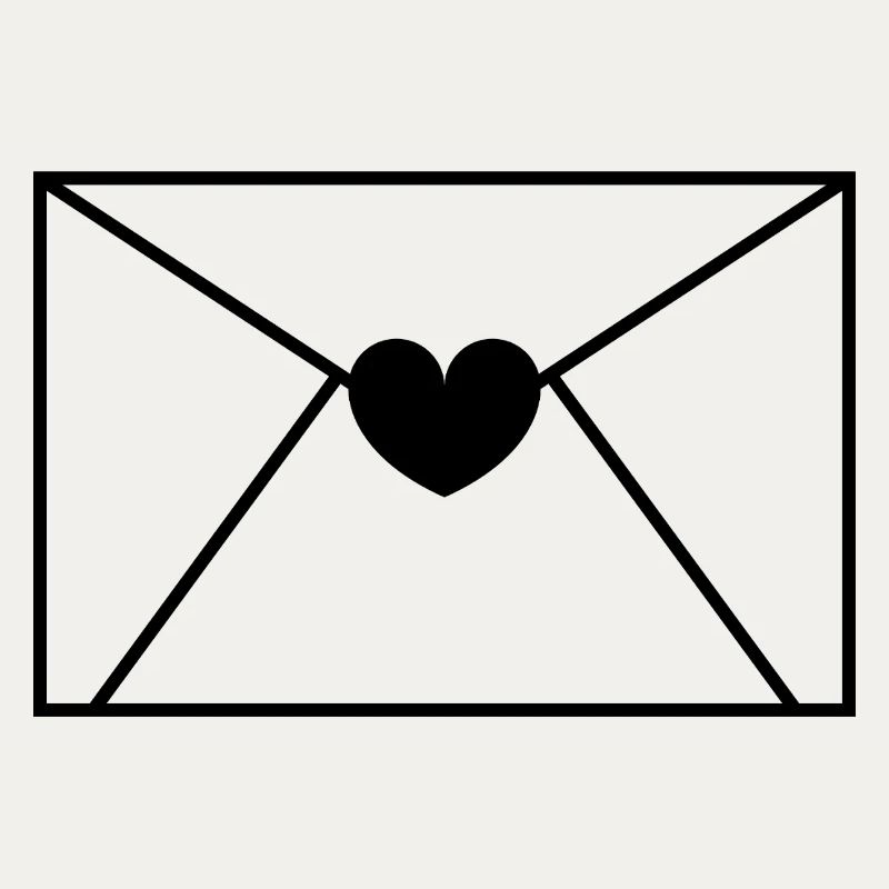 Envelope Heart Letter