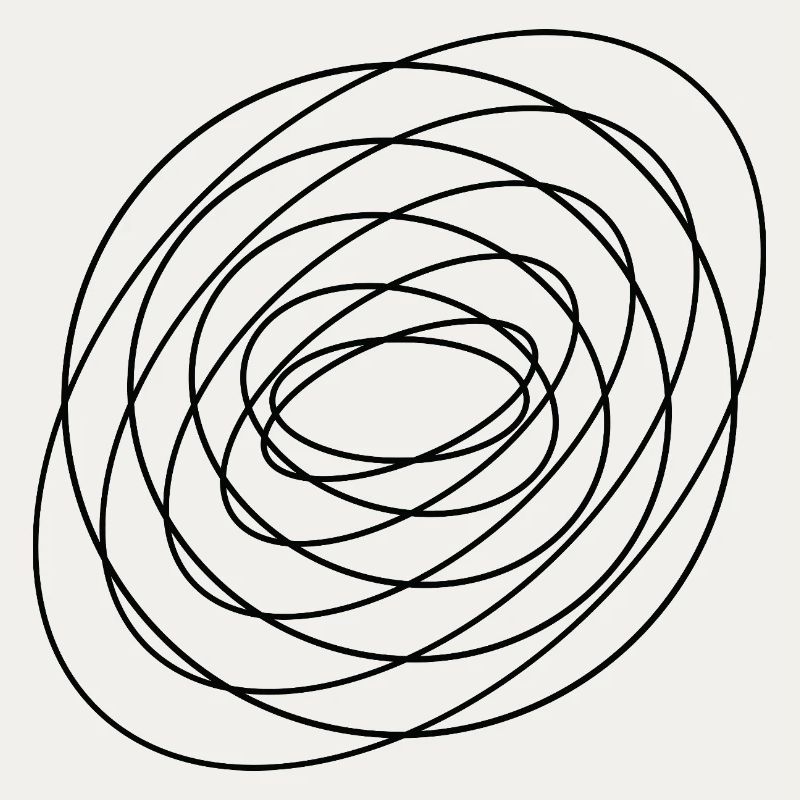 Coiled Abstract Spiral Circle